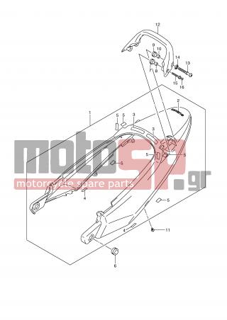 SUZUKI - GSXF650 (E2) 2010 - Body Parts - SEAT TAIL COVER (MODEL K8:YAY)