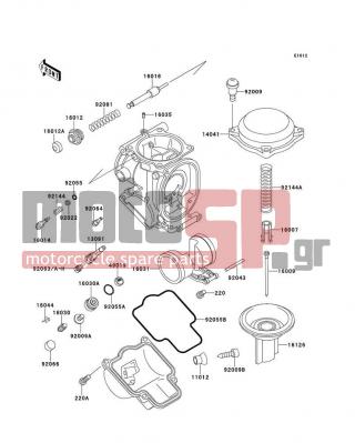 KAWASAKI - NINJA® ZX™-6 1999 - Κινητήρας/Κιβώτιο Ταχυτήτων - Carburetor Parts