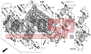 HONDA - CBF600SA (ED) ABS BCT 2009 - Κινητήρας/Κιβώτιο Ταχυτήτων - CYLINDER HEAD - 98059-58916- - PLUG, SPARK(CR8EH9)(NGK)