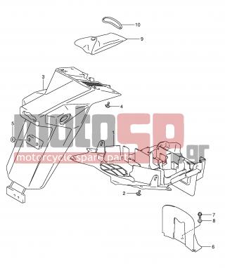 SUZUKI - SV1000 (E2) 2003 - Body Parts - REAR FENDER (SV1000S/S1/S2K3)