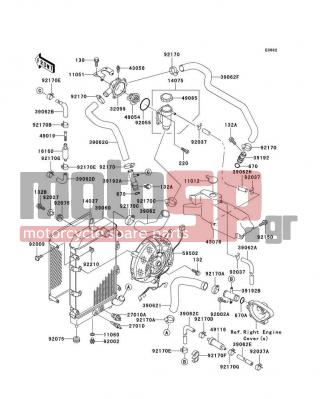 KAWASAKI - VULCAN 1500 CLASSIC 1999 - Κινητήρας/Κιβώτιο Ταχυτήτων - Radiator - 39062-1764 - HOSE-COOLING
