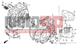 HONDA - XR600R (ED) 1997 - Κινητήρας/Κιβώτιο Ταχυτήτων - CRANKCASE - 15421-MN1-671 - SCREEN, OIL FILTER(KOYO)