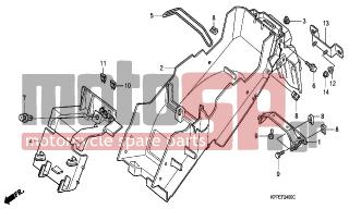 HONDA - CBR125RW (ED) 2007 - Body Parts - REAR FENDER