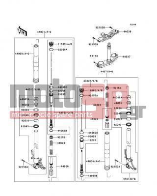 KAWASAKI - NINJA® ZX™-10R 2014 -  - Front Fork - 44065-0038 - BUSHING-FRONT FORK,SLIDE