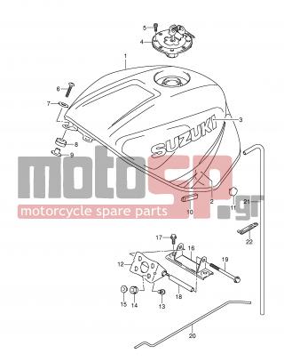 SUZUKI - GSX-R600 (E2) 2001 - Body Parts - FUEL TANK (GSX-R600K3) - 09320-08001-000 - CUSHION