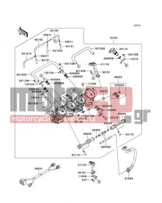 KAWASAKI - NINJA® ZX™-10R 2014 - Engine/Transmission - Throttle - 92161-0673 - DAMPER