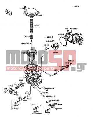 KAWASAKI - VULCAN 1500 1998 - Κινητήρας/Κιβώτιο Ταχυτήτων - Carburetor Parts - 92063-1071 - JET-MAIN,#118