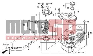 HONDA - ANF125A (GR) Innova 2010 - Body Parts - FUEL TANK - 37801-KTM-D20 - FUEL UNIT SET