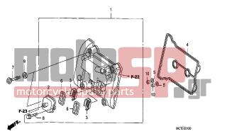 HONDA - FJS600A (ED) ABS Silver Wing 2007 - Κινητήρας/Κιβώτιο Ταχυτήτων - CYLINDER HEAD COVER