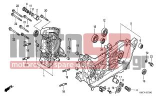 HONDA - FES150 (ED) 2001 - Κινητήρας/Κιβώτιο Ταχυτήτων - CRANKCASE