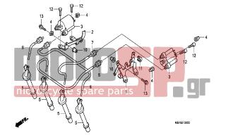 HONDA - CBF600SA (ED) ABS BCT 2009 - Ηλεκτρικά - IGNITION COIL - 30508-MER-R80 - STAY, R. IGNITION COIL