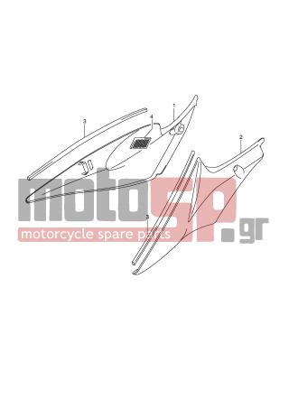 SUZUKI - GSX-R750 (E2) 2007 - Body Parts - FRAME COVER