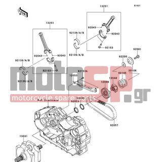 KAWASAKI - VULCAN® 1700 VAQUERO® 2013 - Κινητήρας/Κιβώτιο Ταχυτήτων - Crankshaft - 92046-0033 - BEARING-NEEDLE