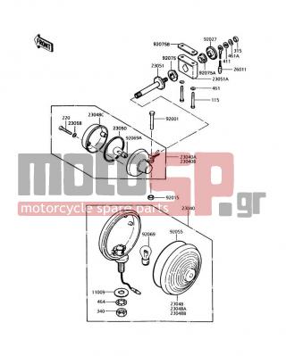 KAWASAKI - POLICE 1000 1991 -  - Turn Signals - 464H1200 - WASHER-TOOTHED,12MM