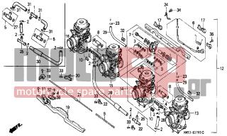 HONDA - CBR1000F (ED) 1988 - Κινητήρας/Κιβώτιο Ταχυτήτων - CARBURETOR (ASSY.)
