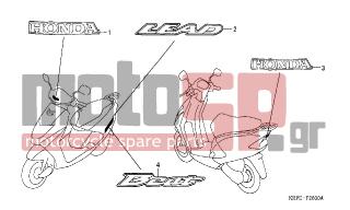 HONDA - SCV100F (ED) Lead 2005 - Body Parts - MARK