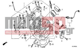 HONDA - CBR250R (ED) ABS   2011 - Engine/Transmission - CYLINDER HEAD - 31916-MEH-003 - PLUG, SPARK(SIMR8A9)(NGK)