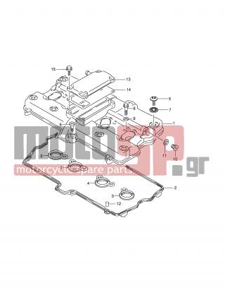 SUZUKI - GSF600S (E2) 2003 - Engine/Transmission - CYLINDER HEAD COVER - 04221-08129-000 - PIN