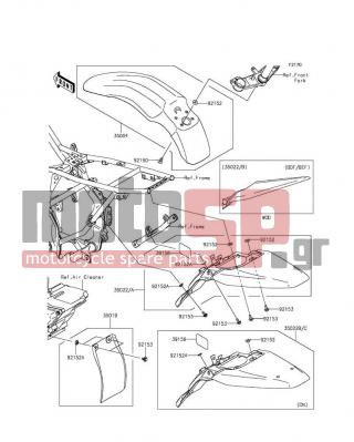 KAWASAKI - KLX®140L 2012 - Body Parts - Fenders