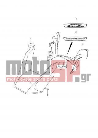 SUZUKI - AN650A (E2) ABS Burgman 2009 - Body Parts - HANDLE COVER