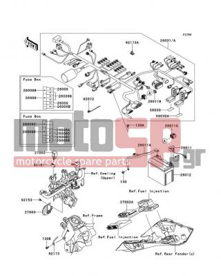 KAWASAKI - NINJA® 1000 ABS 2012 -  - Chassis Electrical Equipment - 26011-0275 - WIRE-LEAD