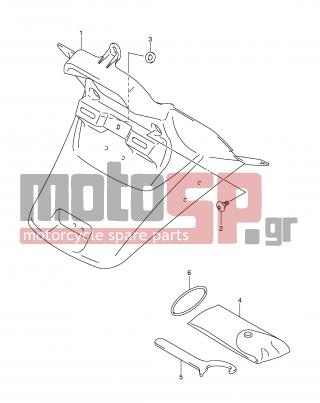 SUZUKI - AN650 (E2) Burgman 2004 - Body Parts - REAR FENDER