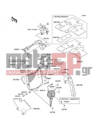 KAWASAKI - NINJA® ZX™-10R 2012 - Κινητήρας/Κιβώτιο Ταχυτήτων - Radiator