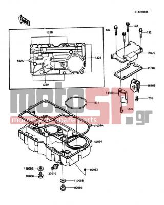 KAWASAKI - CONCOURS 1986 - Engine/Transmission - Breather Cover/Oil Pan - 11009-1390 - GASKET,OIL PAN