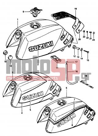 SUZUKI - GS1150 G 1986 - Body Parts - FUEL TANK (GSX1100EE/EF/EG) - 49100-00A70-7JJ - TANK ASSY, FUEL