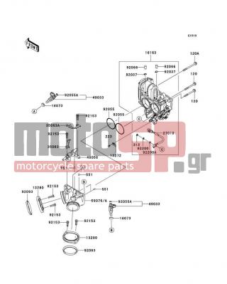 KAWASAKI - VULCAN® 1700 NOMAD™ 2012 - Κινητήρας/Κιβώτιο Ταχυτήτων - Throttle