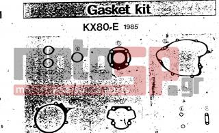 KAWASAKI - KX80 1985 - Engine/Transmission - GASKET KIT