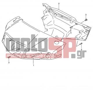 SUZUKI - AG100 X (E71) Address 1999 - Body Parts - HANDLE COVER - 56311-41D01-19A - COVER, HANDLE FRONT (RED)