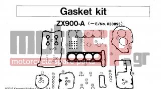 KAWASAKI - NINJA® 1984 - Engine/Transmission - GASKET KIT ZX900-A (-E/NO. 030893)