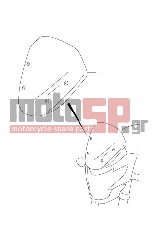 SUZUKI - GSR750 (E21) 2011 - Body Parts - VISOR SET METER (OPTIONAL)