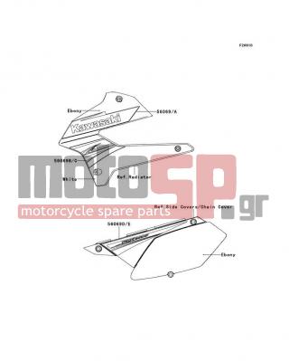 KAWASAKI - CANADA ONLY 2011 - Body Parts - Decals(White)(TBF)