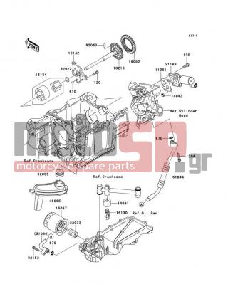 KAWASAKI - CONCOURS® 14 ABS 2011 - Engine/Transmission - Oil Pump/Oil Filter - 32033-1535 - PIPE,OIL FILTER