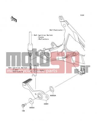 KAWASAKI - NINJA® 650R 2011 -  - Brake Pedal/Torque Link