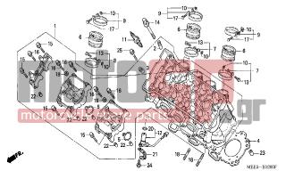 HONDA - CBR600RR (ED) 2003 - Κινητήρας/Κιβώτιο Ταχυτήτων - CYLINDER HEAD - 90017-MA6-000 - BOLT, FLANGE, 6X45.5