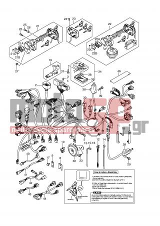 SUZUKI - AN400 (E2) Burgman 2007 - Electrical - WIRING HARNESS (IMOBI)(AN400AK9/ZAK9/AL0/ZL0)
