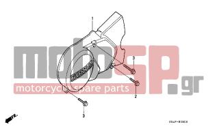 HONDA - C50 (GR) 1996 - Κινητήρας/Κιβώτιο Ταχυτήτων - LEFT CRANKCASE COVER