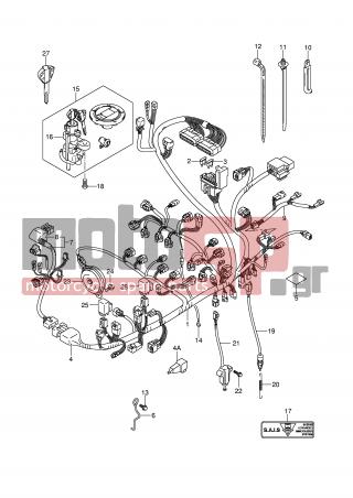SUZUKI - GSX-R750 (E2) 2007 - Electrical - WIRING HARNESS - 36618-18G00-000 - COVER