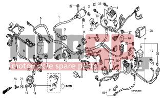 HONDA - ANF125A (GR) Innova 2010 - Electrical - WIRE HARNESS - 30520-ML7-000 - SPACER, IGNITION COIL