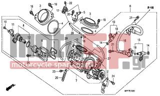 HONDA - XL700VA (ED)-ABS TransAlp 2008 - Κινητήρας/Κιβώτιο Ταχυτήτων - THROTTLE BODY