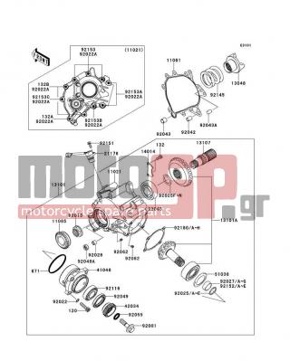 KAWASAKI - CONCOURS® 14 ABS 2010 - Engine/Transmission - Front Bevel Gear - 92180-0231 - SHIM,T=0.7