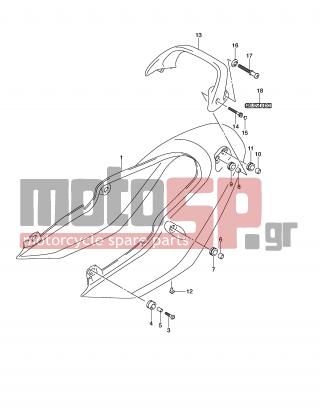 SUZUKI - GSF600S (E2) 2003 - Body Parts - SEAT TAIL COVER (GSF600SK2/SUK2) - 46316-31F00-000 - HOOK, HANDLE