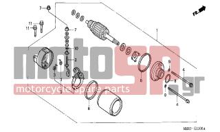 HONDA - CBR600RR (ED) 2003 - Electrical - STARTING MOTOR - 95801-0602508 - BOLT, FLANGE, 6X25