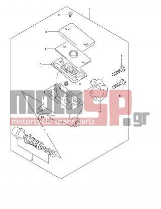 SUZUKI - GSF600S (E2) 2003 - Brakes - FRONT MASTER CYLINDER (Model X) - 59600-45860-000 - PISTON/CUP SET