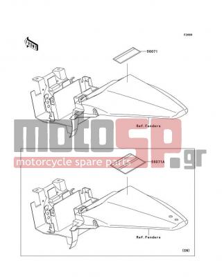 KAWASAKI - KLX®110L 2010 - Body Parts - Labels - 56071-0020 - LABEL-WARNING,OFF LOAD ONLY