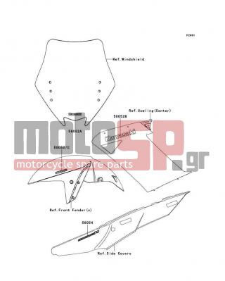 KAWASAKI - CONCOURS 14 ABS 2009 - Body Parts - Decals