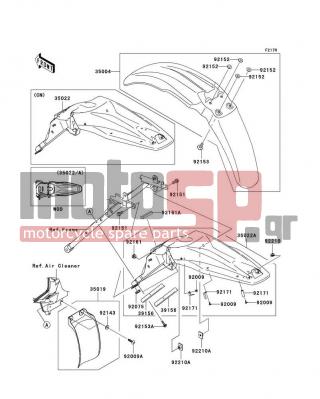 KAWASAKI - KLX®450R 2009 - Body Parts - Fenders